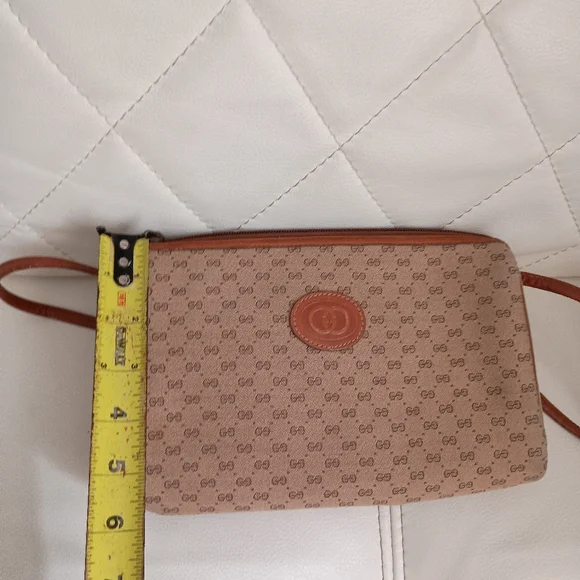Authentic GUCCI Canvas Leather Micro GG Supreme Crossbody Bag - Picture 17 of 17